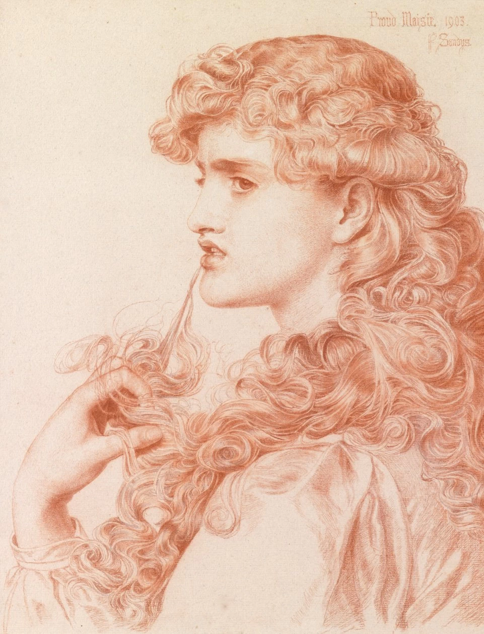 Frederick Sandys-42-Orgogliosa Maisie, 1903